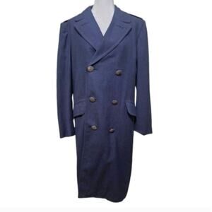 Vintage 1969 Vietnam Era United States Air Force USAF Full Trench Watch Coat 35S